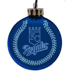 Kansas City Royals 4 Laser Etched Ornament  Sports 