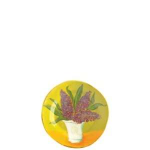  Vietri Saras Flowers Lilac Salad Plate 9 In (Set Of 4 