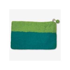  Dimensions Felt Works Purse Clutch Turqoise/Lime Arts 