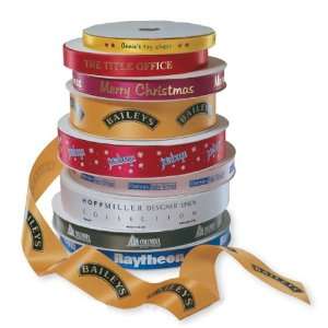   Roll of 1 wide continuous ribbon   Custom printed