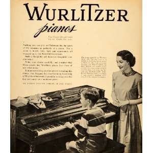 1948 Ad Wurlitzer Spinette Piano Model 430 De Kalb   Original Print Ad 