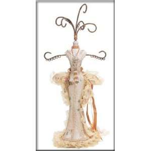  Classic Beige Victorian Dress Jewelry Stand