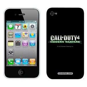  Call of Duty Modern Warfare logo on AT&T iPhone 4 Case by 