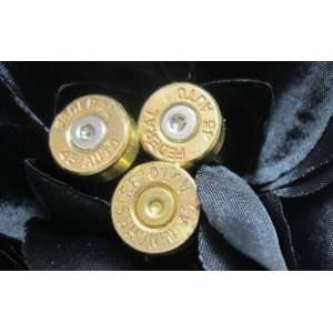  Black Rose with Bullets Hair Flower Clip 