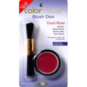    Color Mates Round Duo Blush & Brush Coral Rose (4 Pack) Beauty