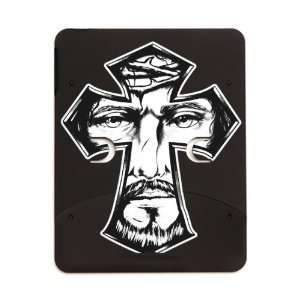    iPad 5 in 1 Case Matte Black Jesus Christ in Cross 