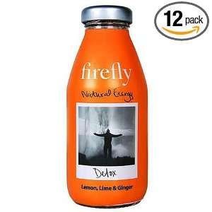 Firefly Tonics Purity/Detox, Lemon, Lime & Ginger, 11.2 Ounce Bottles 