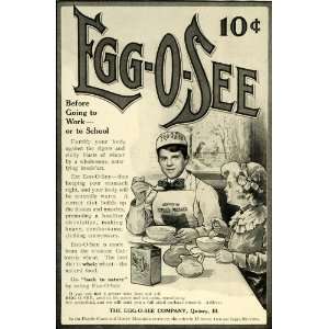  1905 Ad Egg O See Wheat Cereal Breakfast Food Boy Apron Girl 