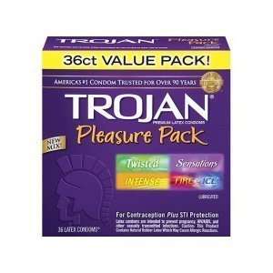 Trojan Pleasure Pack 36 Pack   Retail Box Health 