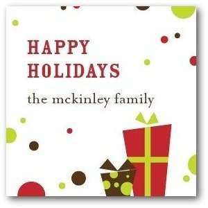  Personalized Holiday Gift Tag Stickers   Bubbly Gifts By 