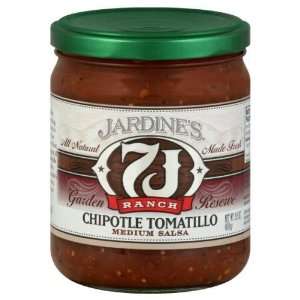 Jardines Salsa Chptle Tomtillo Med 15.5 OZ (Pack of 6)  