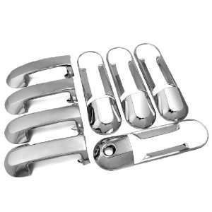Durable Sporty Look Chrome Trim Door Handle Cover Kit with Driver Side 