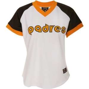San Diego Padres Womens Cooperstown Throwback Replica Jersey  