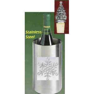  Snowflake Wine Chiller with Christmas Tree Bottle Stopper 