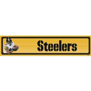  Pittsburgh Steelers Hines Ward 38 x 8 NFL Room Sign 