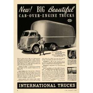  1939 Ad International Harvester Cab Over Engine Trucks 