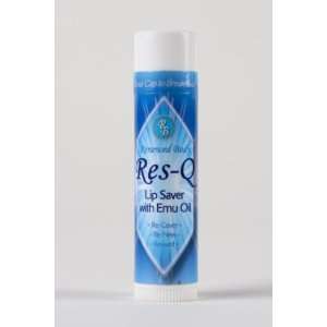  Res Q Lip Saver with Emu Oil for Chapped Lips Health 