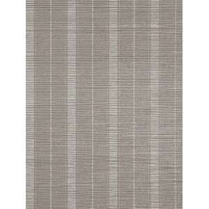   Stripe   White on Elephant Manila Hemp Wallpaper