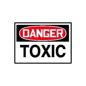DANGER Labels TOXIC Adhesive Vinyl   5 pack 3 1/2 x 5  