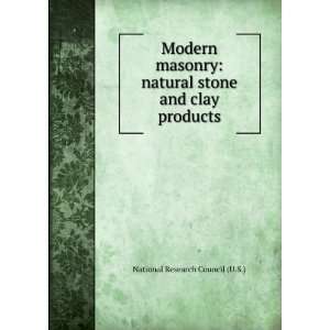  Modern masonry natural stone and clay products National 