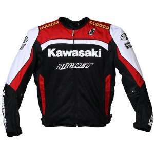  Kawasaki Mesh Replica Motorcycle Jacket, Red/Black Sports 