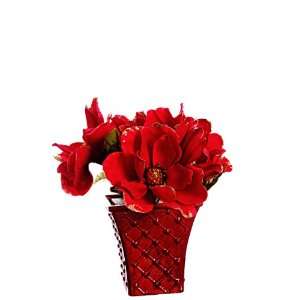  Holiday Style Christmas Red & Gold Artificial Floral 