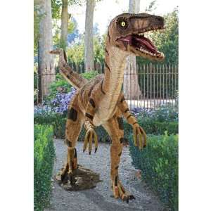  Velociraptor, Jurassic sized Dinosaur Statue Patio, Lawn 