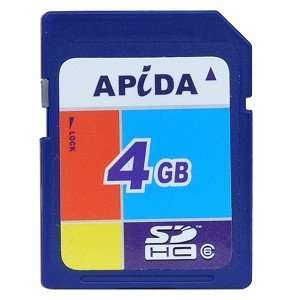 Apida 4GB Class 6 SDHC Memory Card Electronics