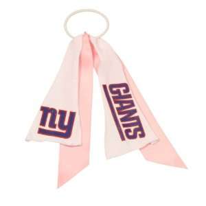  New York Giants Ribbon Pony Tail Holder   Pink Sports 