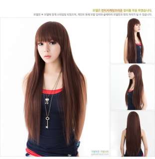 2011 New Fashion Sexy girls long straight hair wig wigs,100% Japan 