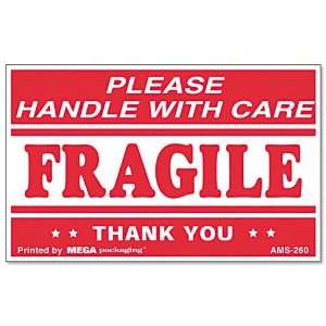 Universal® Fragile Handle with Care Self Adhesive Shipping Labels 