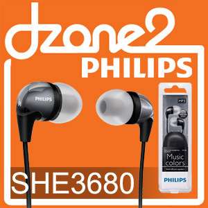 Philips SHE3680 In Ear Headphones SHE 3680 Earphones  NEW 