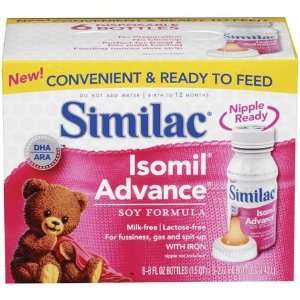  Similac Isomil Advance / 8 fl oz bottle / 6 pack Health 