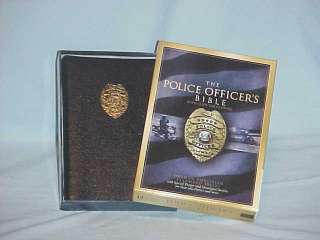 New Pocket Sized Police Officers Christian Standard Bible in Navy 