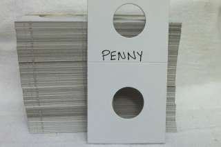 100 Penny Collector Safe Coin Flips 2x2 in with the Mylar Center In 