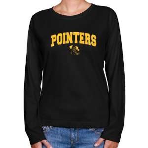  Stevens Point Pointers Ladies Black Logo Arch Long Sleeve Classic 
