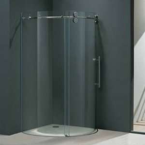   36 x 36 Frameless Round 5/16 Shower Enclosure Right Sided Door