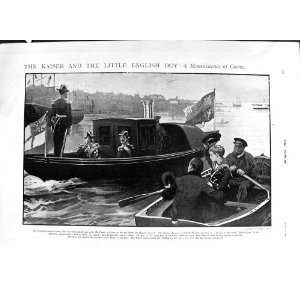   1901 KAISER GERMAN EMPEROR BOATS RAILWAY DOG TIM SHIP