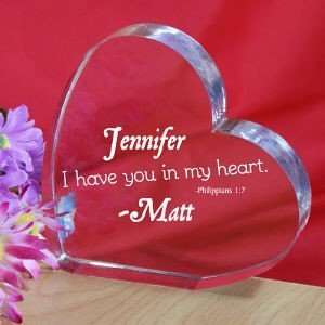 Engraved Couples Heart Keepsake
