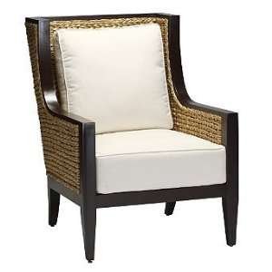 Aqua Outdoor Lounge Chair with Cushions   Sparkle Birch   Frontgate 