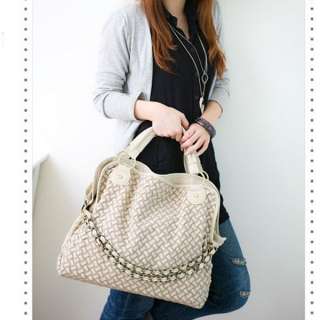 New Korean style lady Hobo charm PU leather handbag girl shoulder bag 