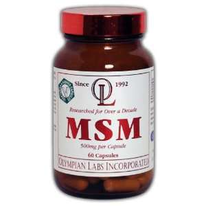  Olympian Labs Msm, Optimsm, 500mg Twin Pack (Packaging May 