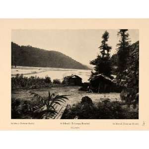  1926 Huts Sefid River Banks Rud Iran Landscape Print 