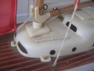  Italian Sail Boat Working Model Wood & Plastic Giner  Yacht  