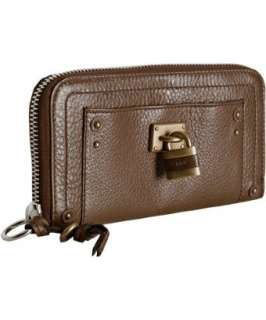Chloe bark leather Paddington zip continental wallet   up to 