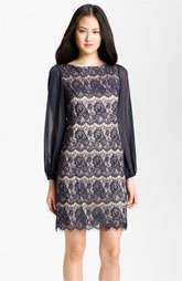 Eliza J Bell Sleeve Lace Overlay Sheath Dress $138.00