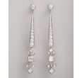 kwiat diamond and white gold brocade collection 2 36tw drop earrings