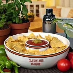    Cleveland Browns Ceramic Chip and Dip Set