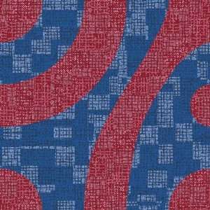    Joy Carpets 908 Red and Blue Cocoon Rug Tile Furniture & Decor