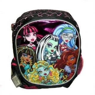 Monster High Skull Goth Large Backpack Bag Tote 16 NEW STYLE